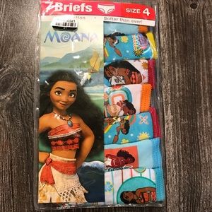 Disney moana girls cotton brief